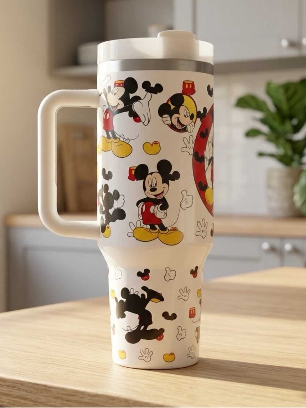 NIB Mickey Mouse Coffee 40oz Tumbler Water Cup